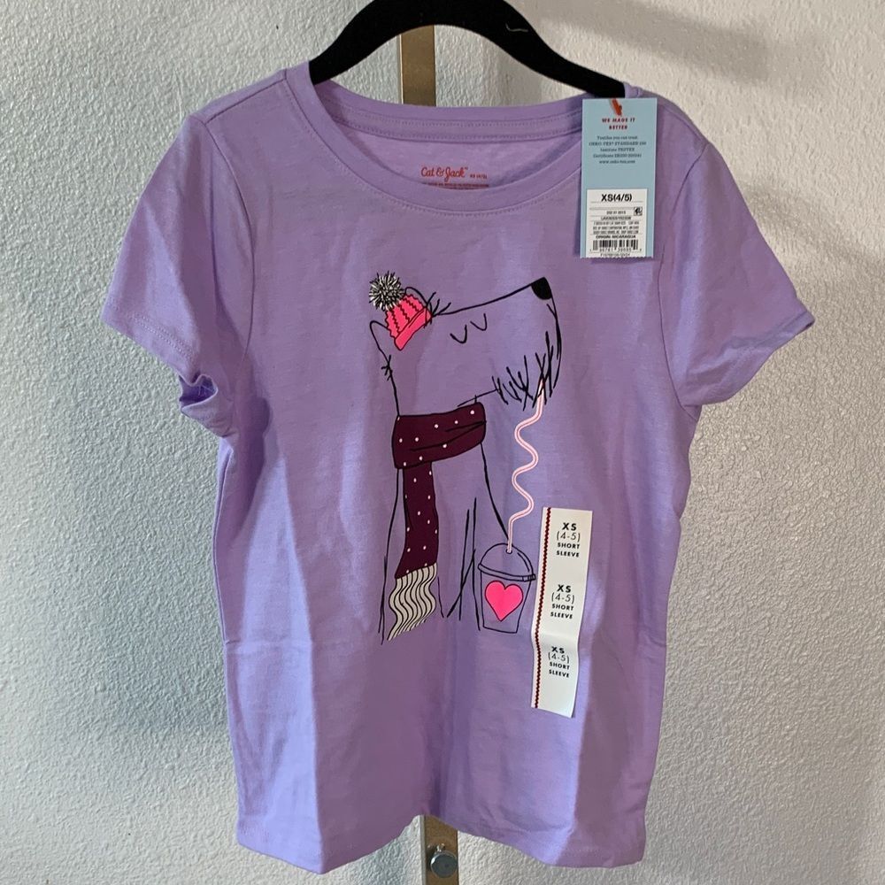 Cat & Jack Lavender Graphic Tee